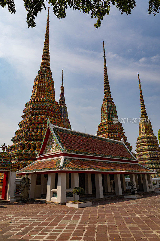 泰国曼谷著名寺庙(Wat Pho或Wat Phra Chetuphon Wimonmangklararam)